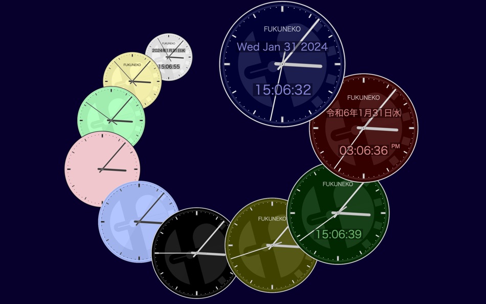 #1. fClock - Fukuneko Inc. (macOS) By: Fukuneko Inc.