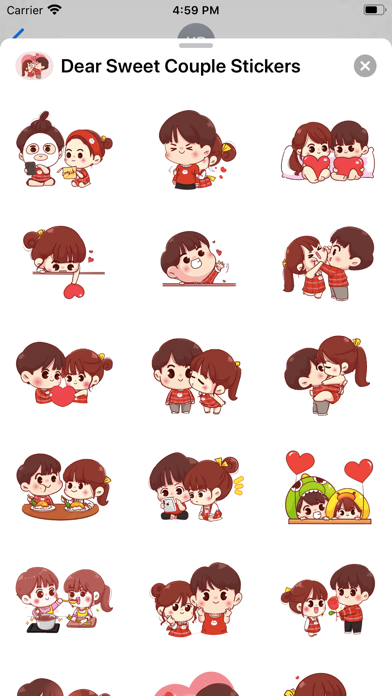 Screenshot #2 pour Dear Sweet Couple Stickers