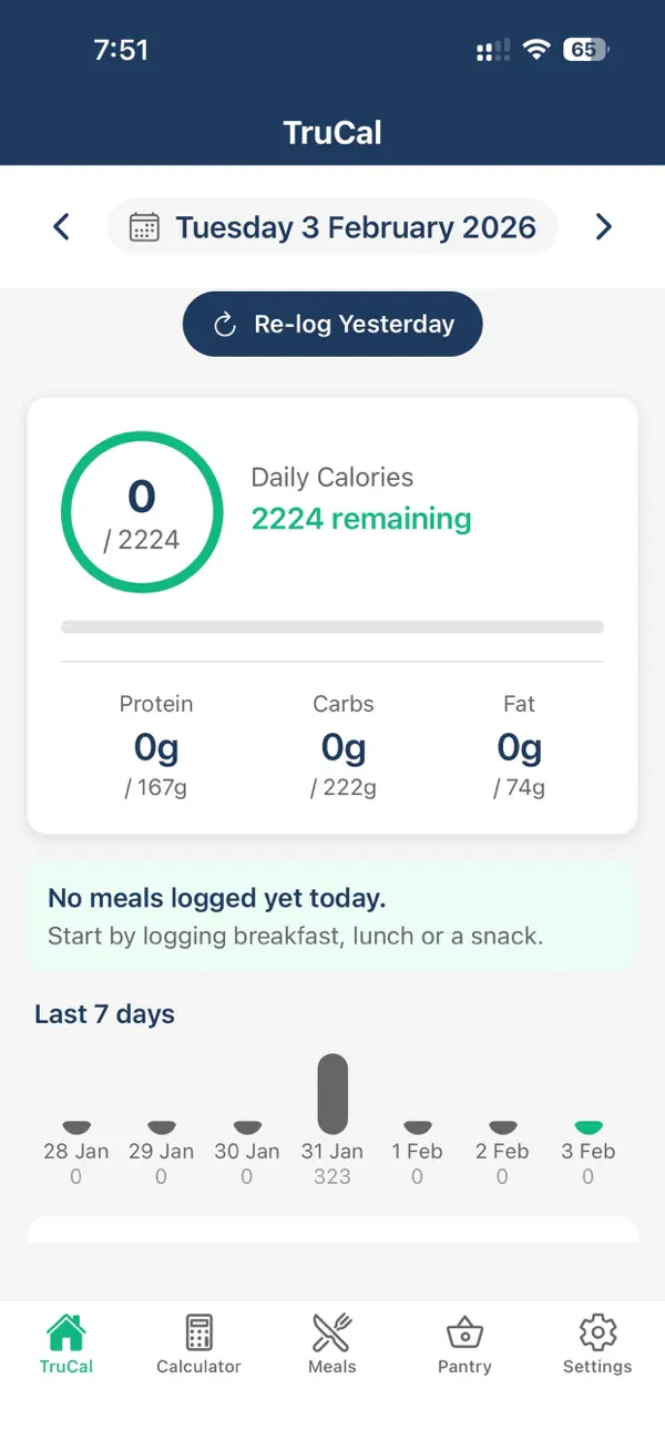 Screenshot #2 pour TruCal – Calorie Tracker