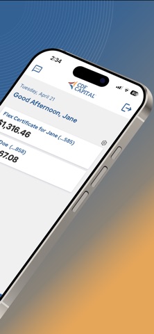 CDF Capital Mobile iPhone screenshot