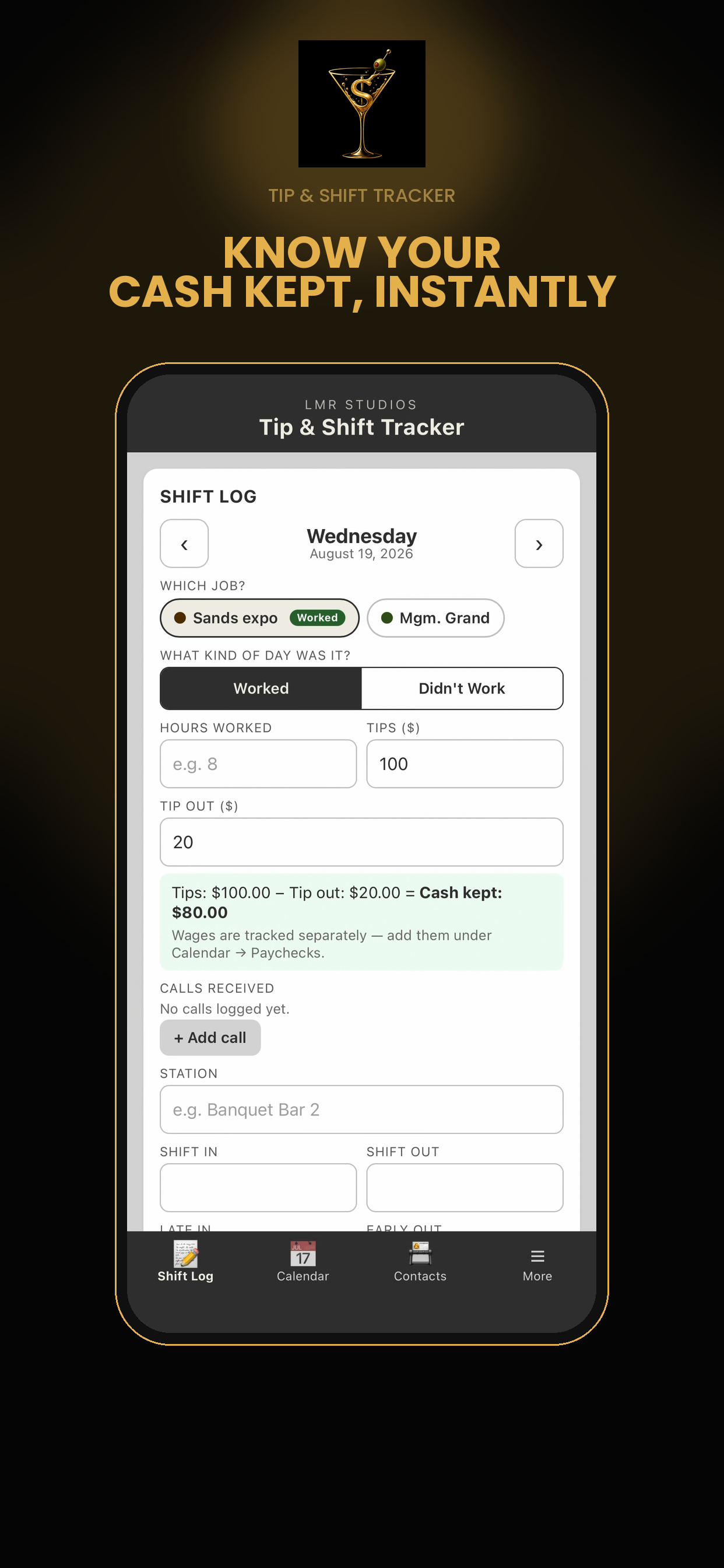Tip & Shift Tracker screenshot 3
