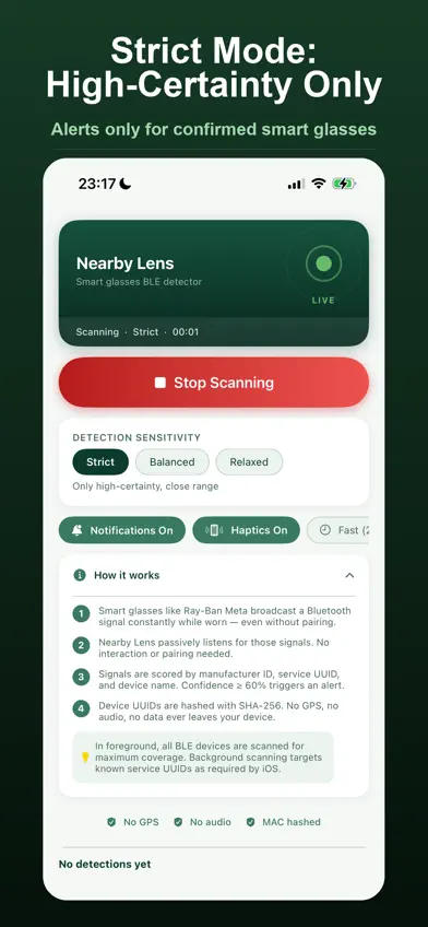 Nearby Lens: Glasses Detector screenshot 5