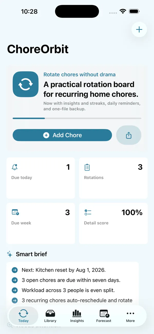 Screenshot #2 pour ChoreOrbit