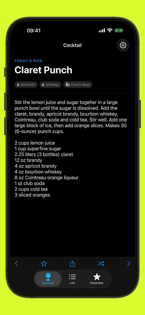 Screenshot #1 pour Cocktail