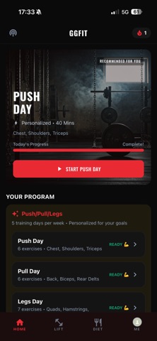 GGFit screenshot