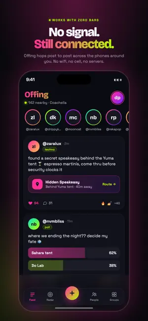 Offing — Offline Chat screenshot 1