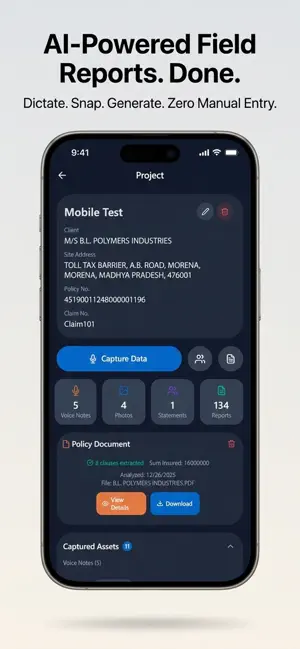FieldScribe AI - Survey Report screenshot 1