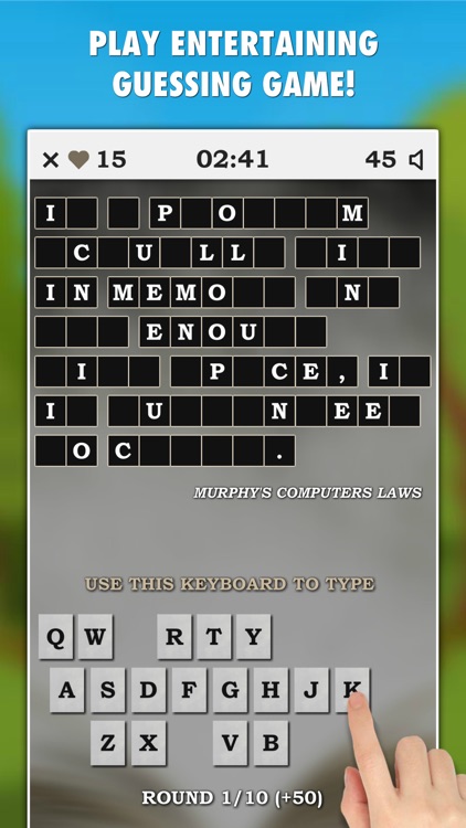 Murphy's Laws Guessing Game