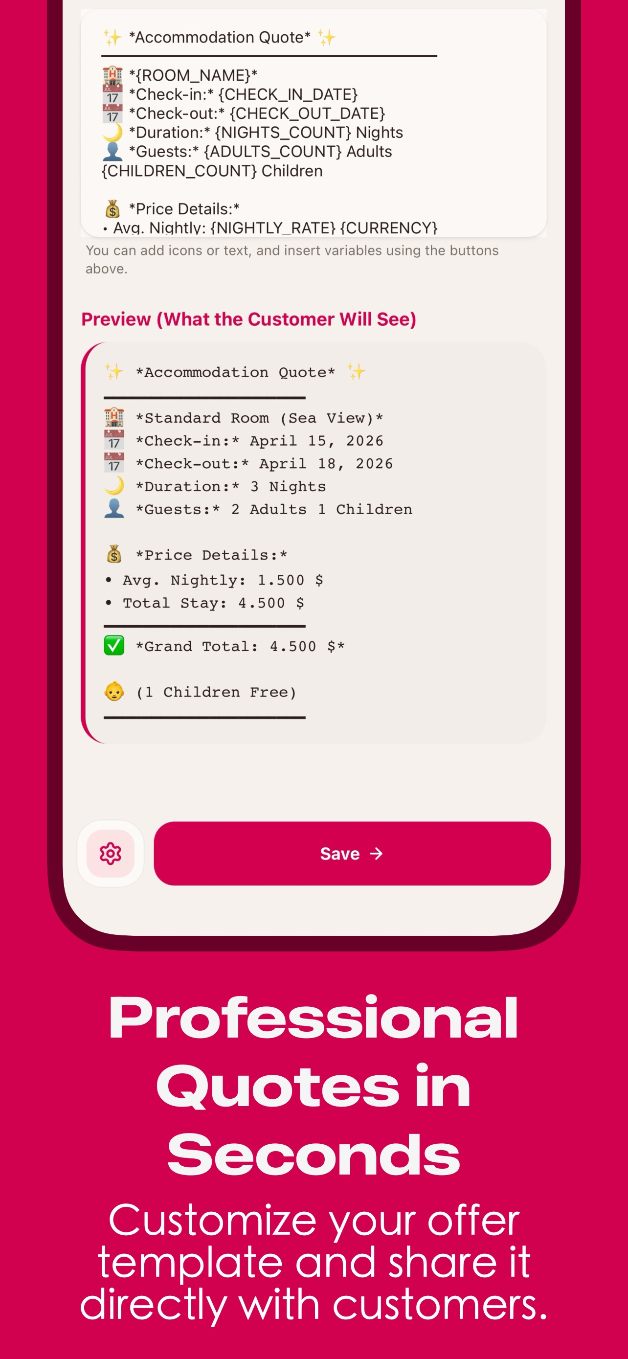 RoomCalculus - Quick Pricing