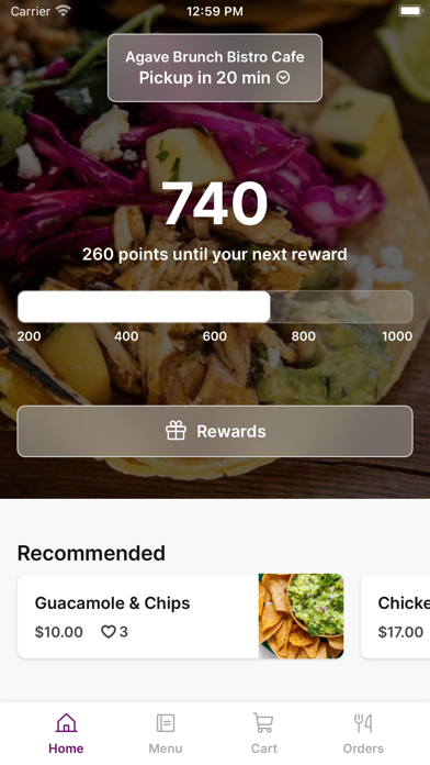 Agave Brunch Bistro Cafe iPhone screenshot 1 - Food & Drink app