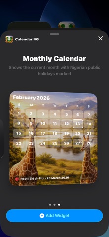 Calendar NG iPhone screenshot