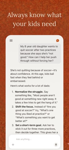 Fathers.ai - Dad Parenting App iPhone screenshot