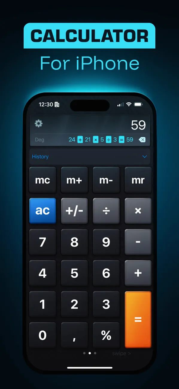 #1. Calculator⁼ (iOS) di: Impala Studios