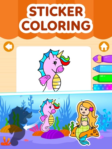 Unicorn Games: Kids Coloring iPad screenshot