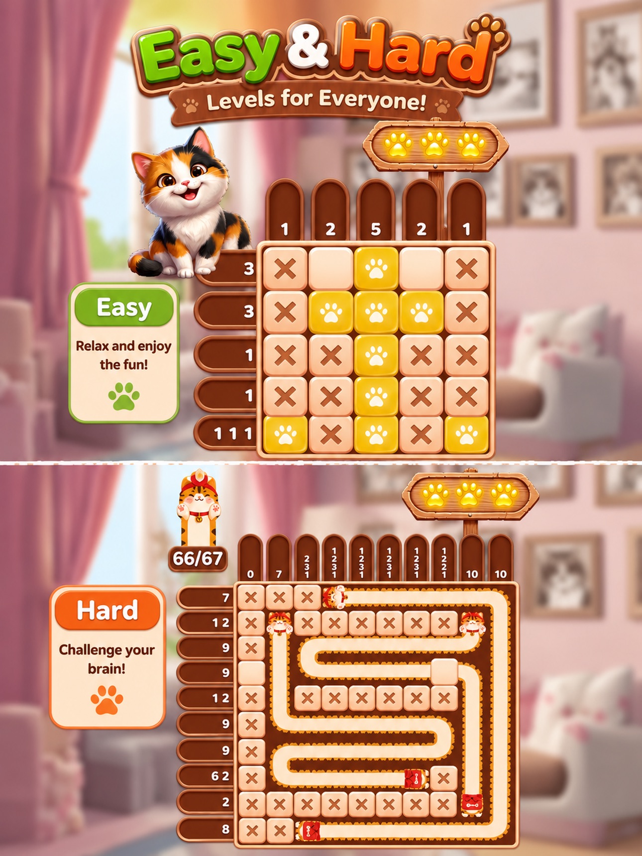 Screenshot 9 of Cat Nonogram Crossing