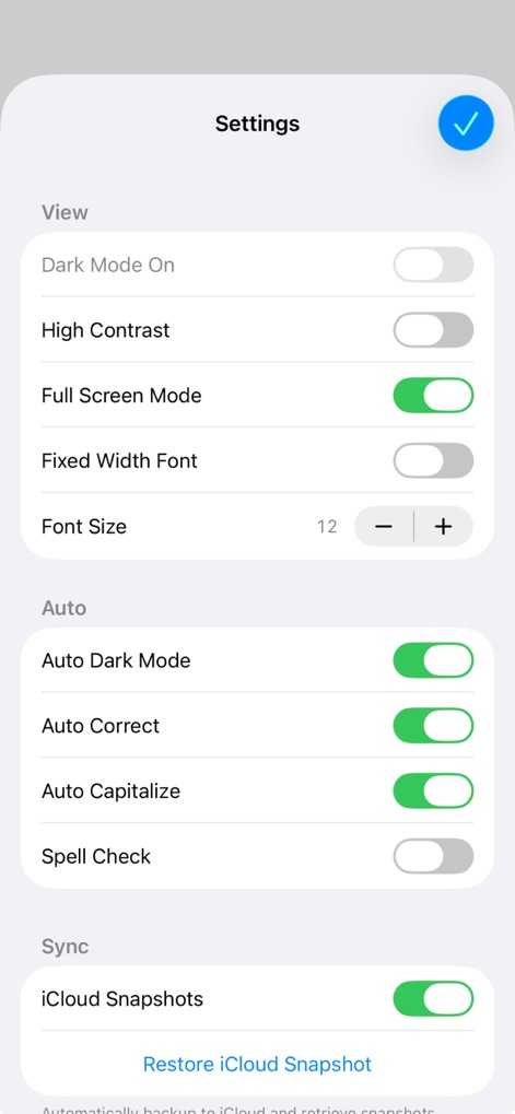 Klipped - Explore Klipped's extensive customization options, including High Contrast mode and robust iCloud Sync features for seamless cross-device access.