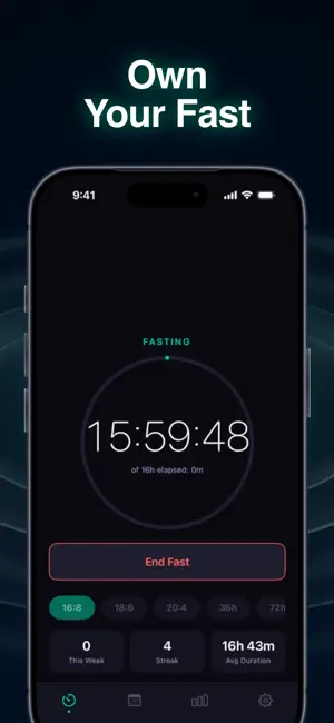FastTrack Fasting Timer screenshot 1