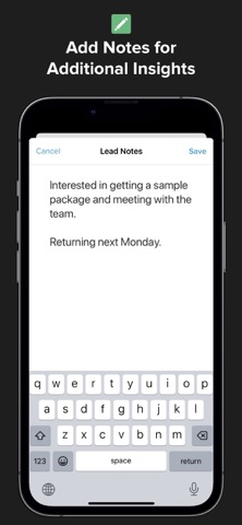 Lead Retrieval | Diobox iPhone screenshot