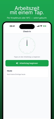 Zeit2Go app screenshot