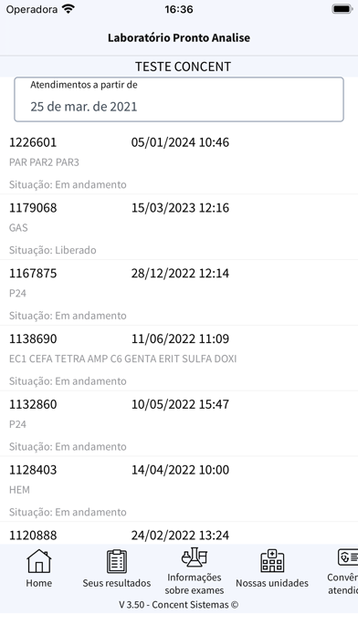 Laboratório Pronto Analise Screenshot 1 - AppWisp.com Laboratório Pronto Analise Screenshot 1 - AppWisp.com