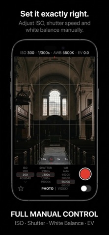 Camera HD & Pro Raw Photo HDR iPhone screenshot