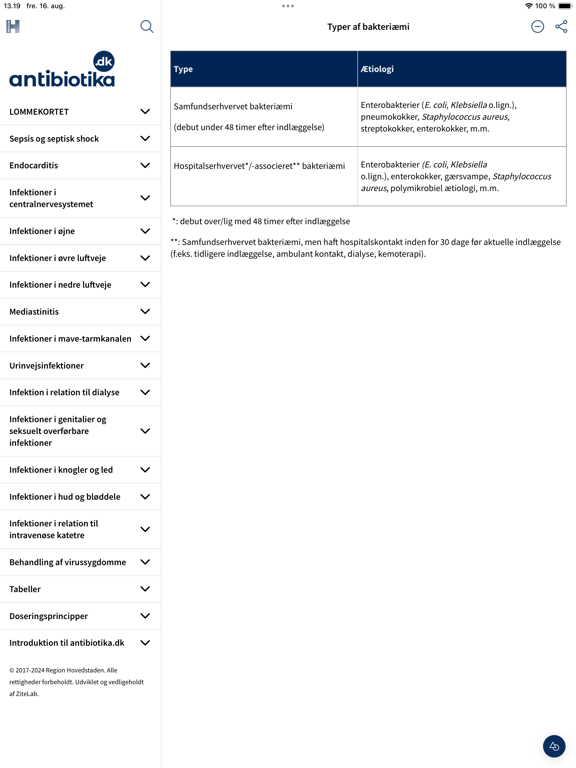 Screenshot #6 pour Antibiotika.dk