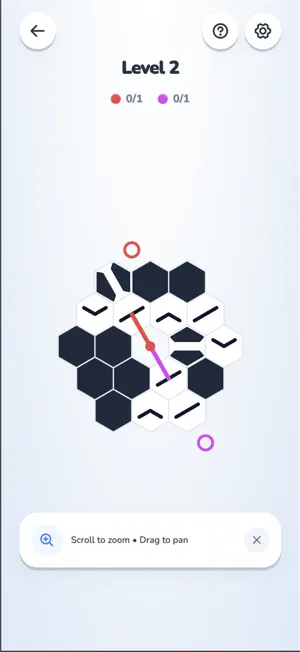 Hex Beam: Logic Puzzle Game screenshot 2