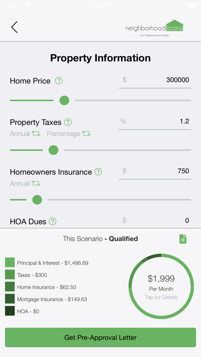 Neighborhood Loans Screenshot