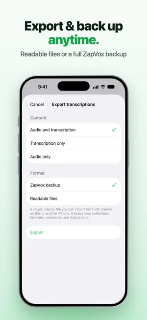 ZapVox: Voice Message to Text screenshot 4