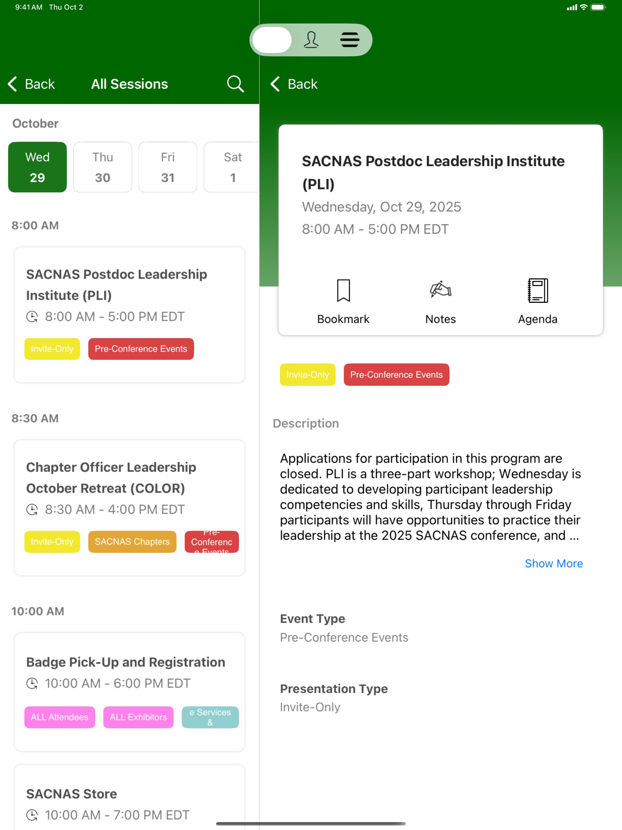 SACNAS screenshot 6