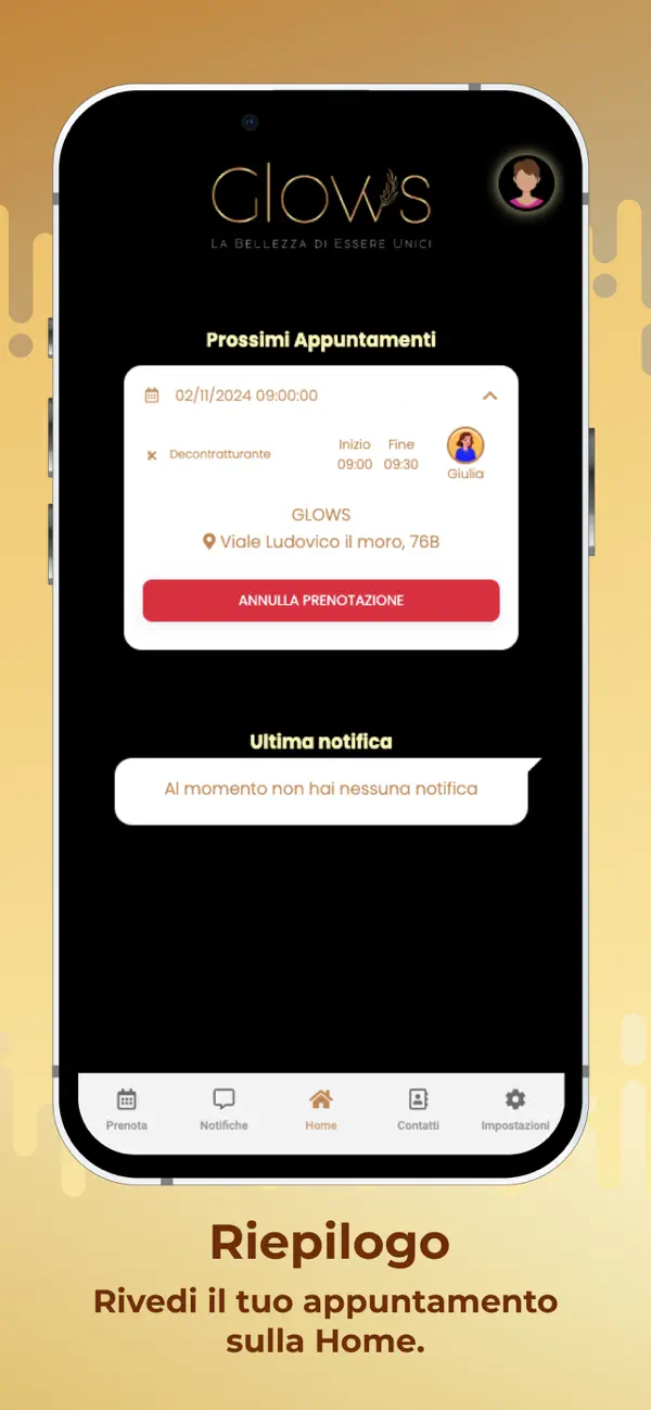 Screenshot #2 pour Glows salone di bellezza