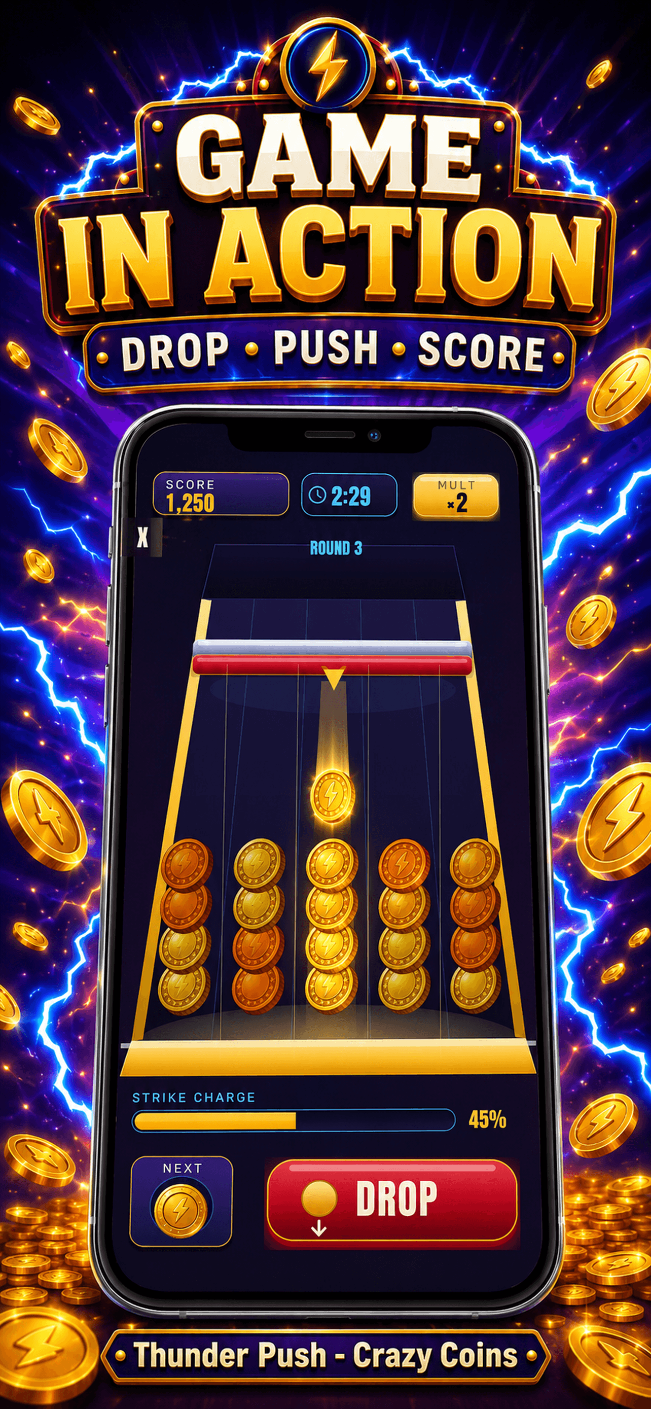 Thunder Push: Crazy Coins screenshot 5