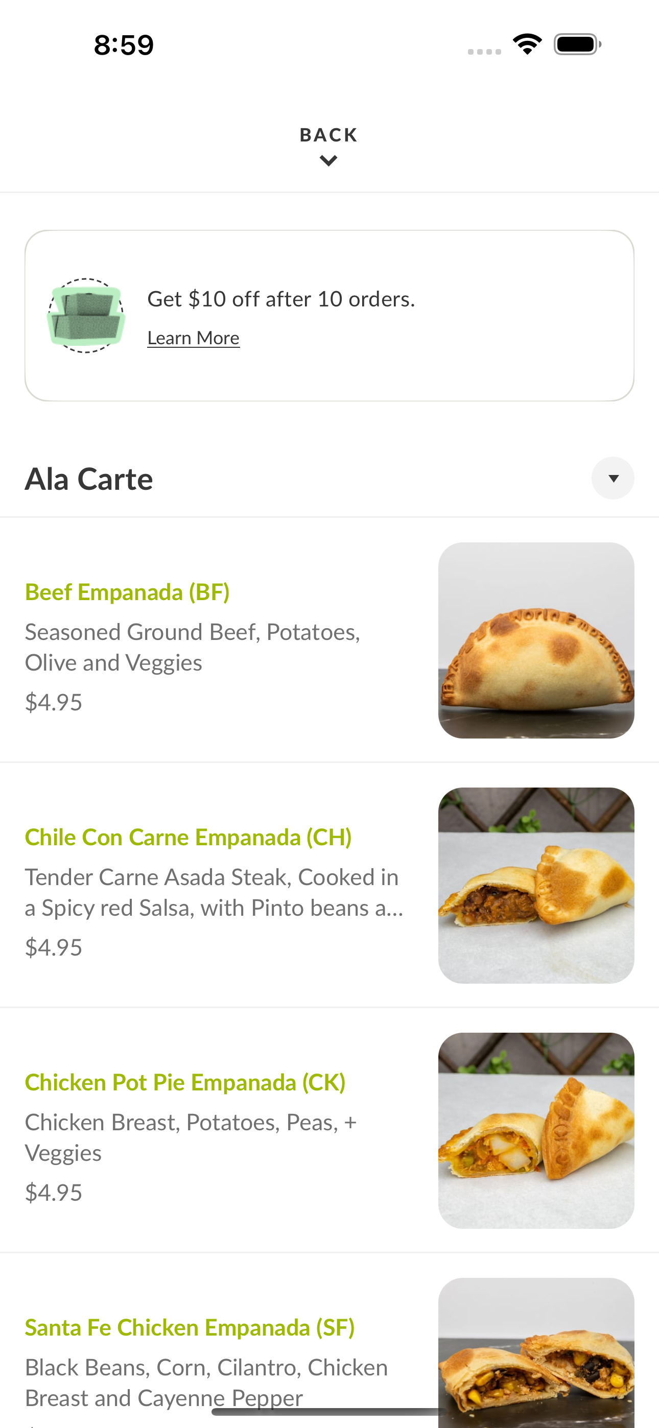 World Empanadas-Toasty Burrito screenshot 3