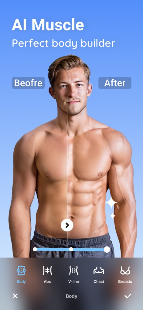 Peachy - AI Face & Body Editor - Instant Muscle Enhancement