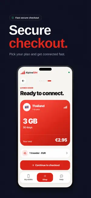 AlpineSIM: eSIM Travel Data screenshot 4