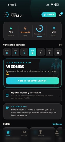 FLUENCE GYM iPhone screenshot