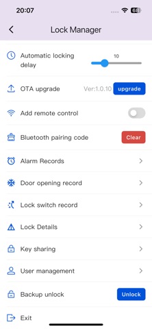 Remock Lock Manager screenshot