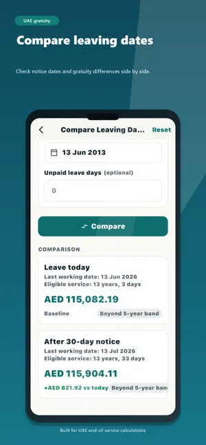 UAE Gratuity & Settlement screenshot 3