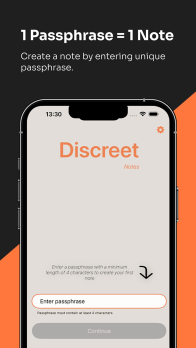 Discreet Notes Screenshot