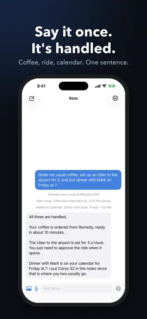 Kess: Assistant (not a bot) screenshot 3