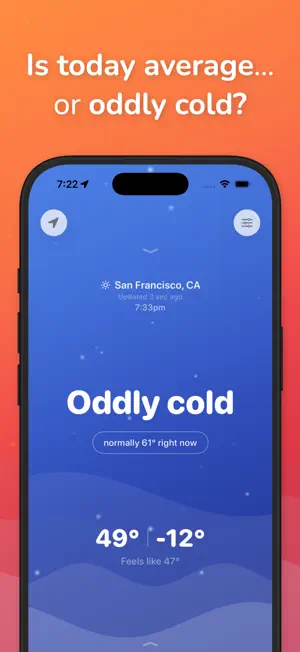Oddly° Weather screenshot 1