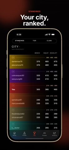 TIER: Gym Workout Log Screenshot 8 of 10