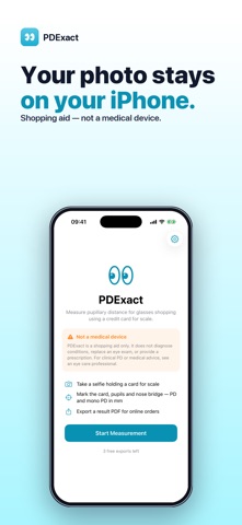 PDExact: PD Measure iPhone screenshot