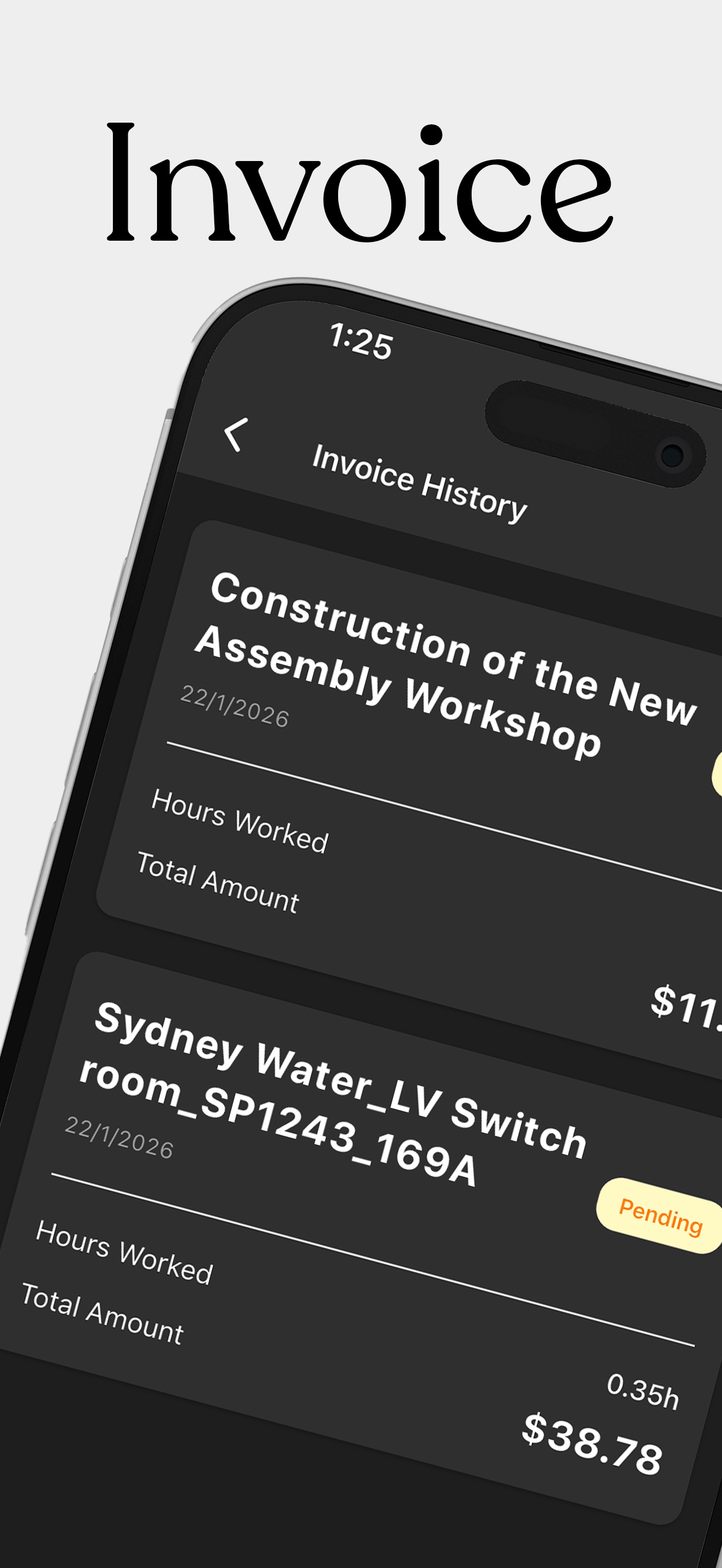 SkillsClock – Hours & Invoice