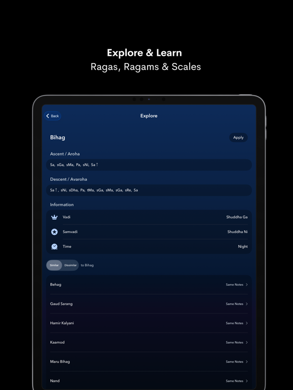 NaadSadhana | Sing Play Record iPad screenshot 9 - Music app