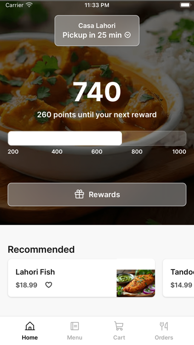 Casa Lahori iPhone screenshot 1 - Food & Drink app