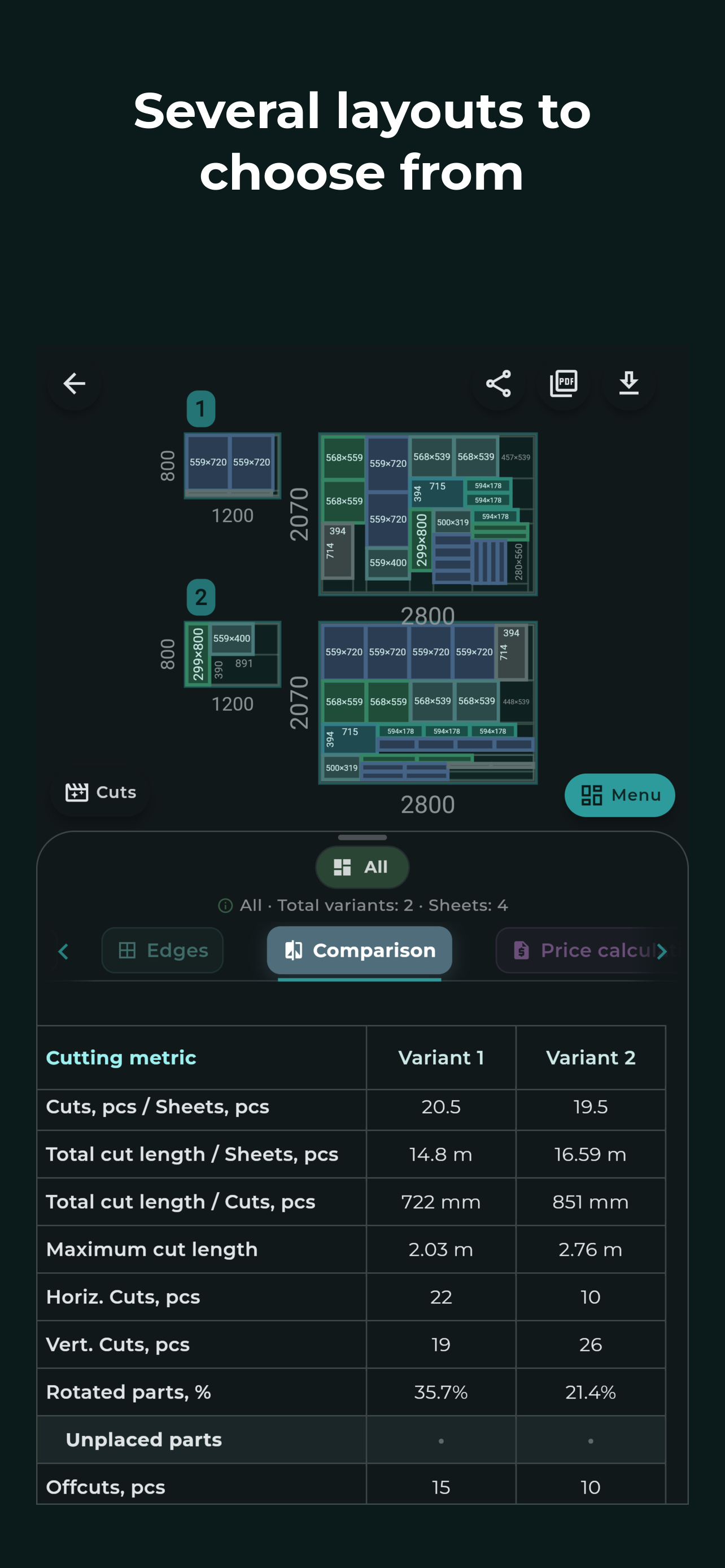Castoro — Sheet Cutting screenshot 4