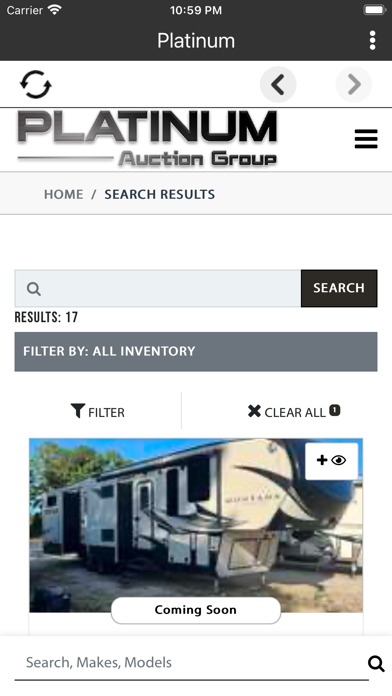 Platinum Auction Group Screenshot