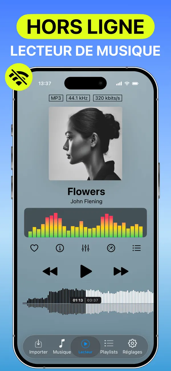 Screenshot #1 pour Anywhere - Cloud Music Player