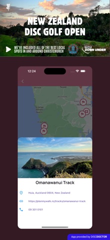 NZ Disc Golf Open iPhone screenshot